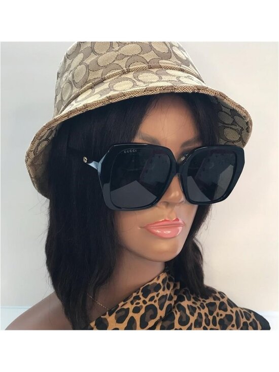 New Authentic Gucci Grey Square Ladies Sunglasses GG0533SA 001 56 main image 7